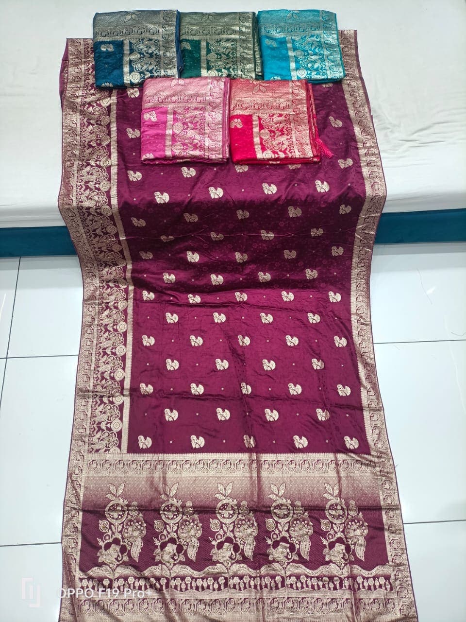 Jaamun Plum Paisley Banarasi Saree